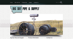 Desktop Screenshot of bigskypipeandsupply.com